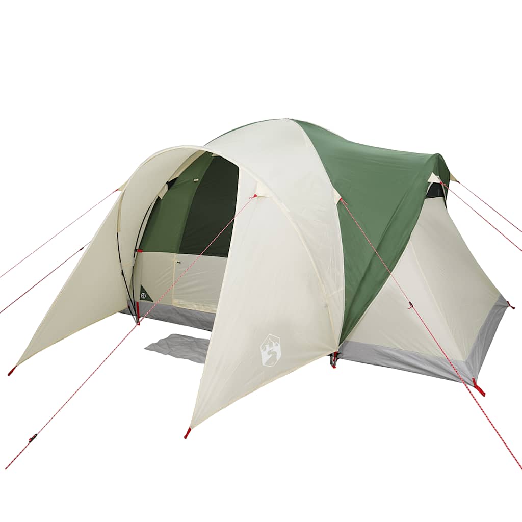 vidaXL Tente dôme familiale 6 personnes verte imperméable