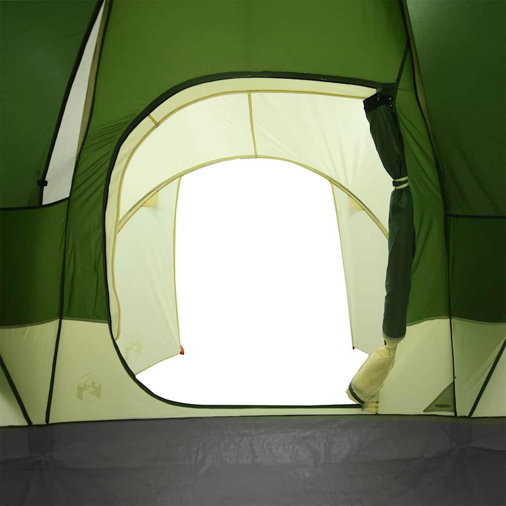 vidaXL Tente dôme familiale 6 personnes verte imperméable