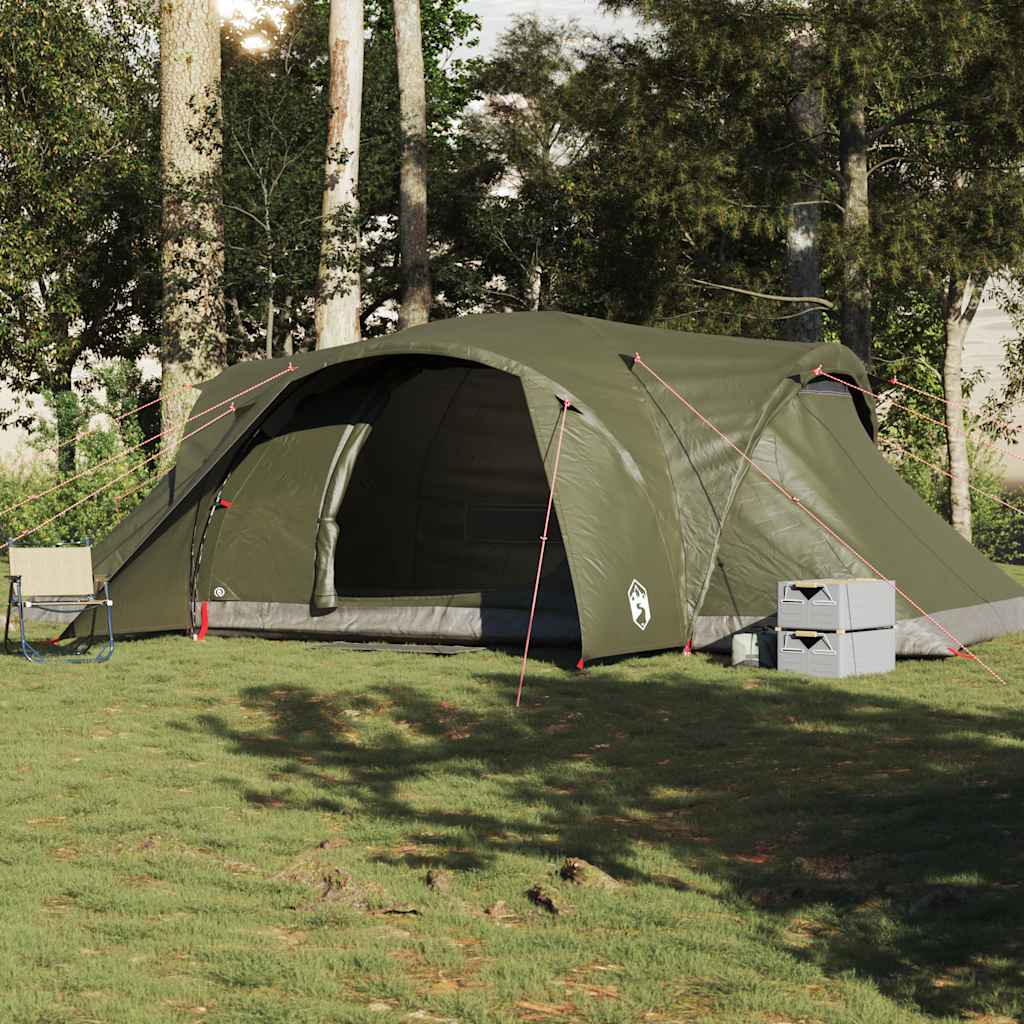 vidaXL Tente dôme familiale 6 personnes Vert olive Imperméable
