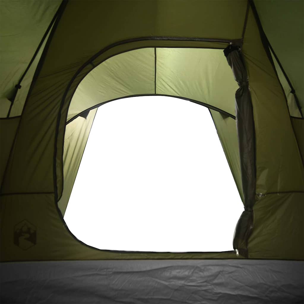 vidaXL Tente dôme familiale 6 personnes Vert olive Imperméable