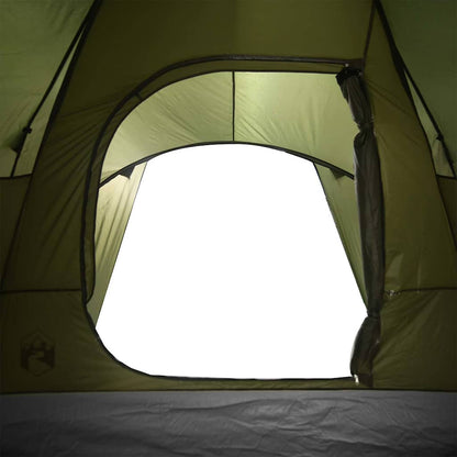 vidaXL Tente dôme familiale 6 personnes Vert olive Imperméable