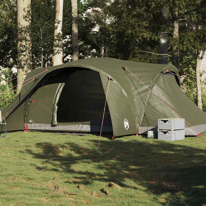 vidaXL Tente dôme familiale 6 personnes Vert olive Imperméable