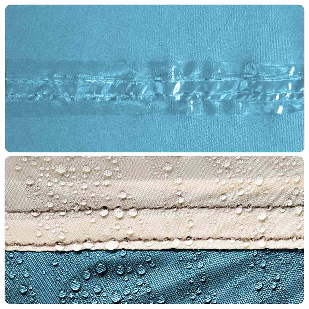 vidaXL Duschzelt Blau Wasserfest