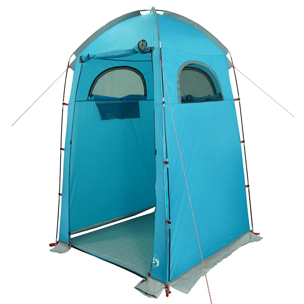 vidaXL Duschzelt Blau Wasserfest