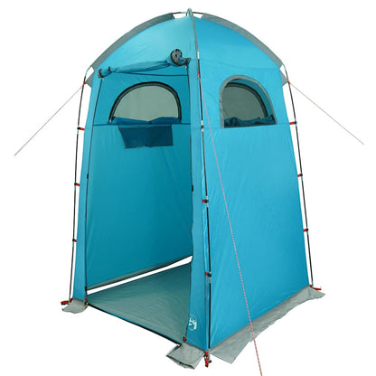 vidaXL Duschzelt Blau Wasserfest