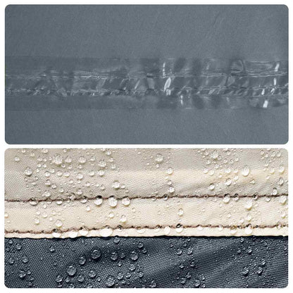 vidaXL Tente de douche gris et orange étanche