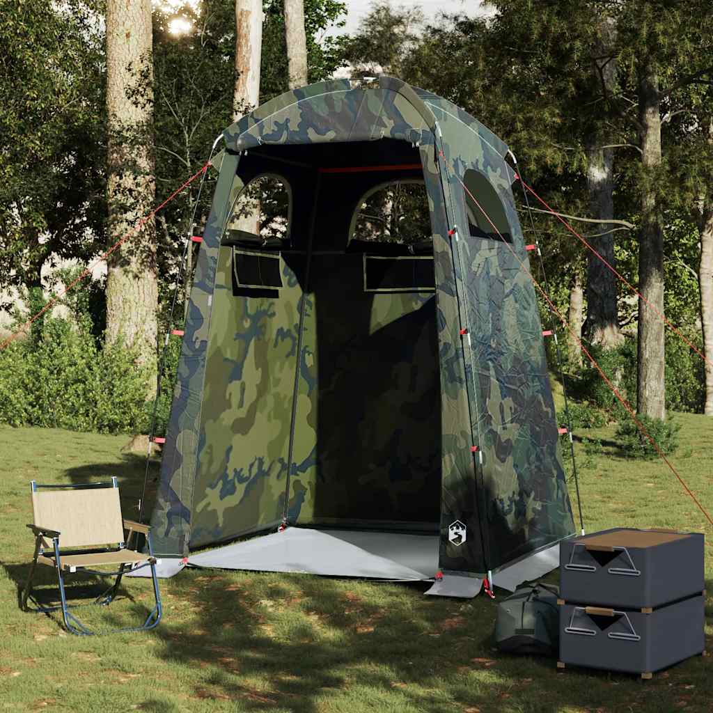vidaXL Duschzelt Camouflage Wasserfest