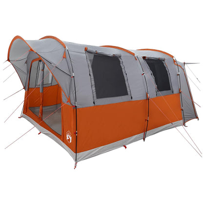 vidaXL Autozelt 4 Personen Grau und Orange Wasserfest