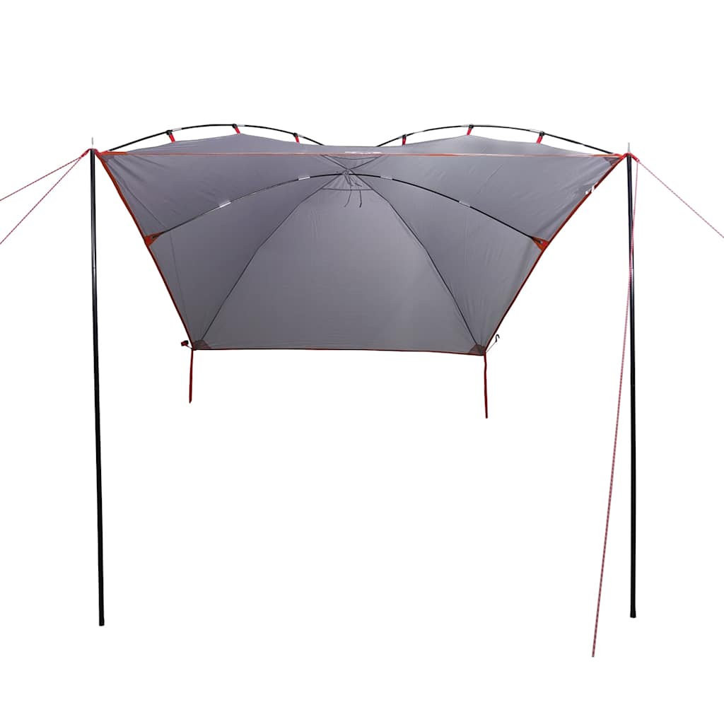 vidaXL Tente de toit grise et orange, imperméable