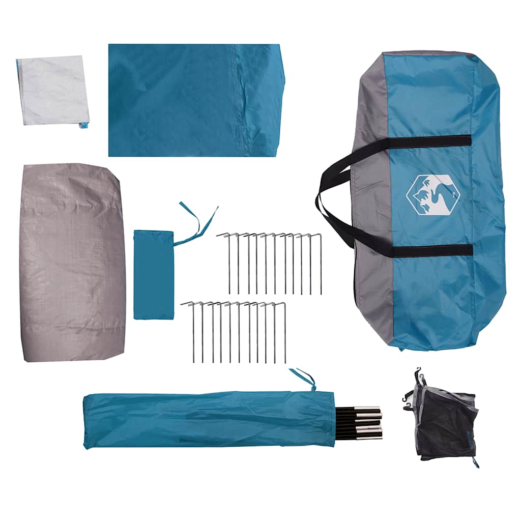 vidaXL Duschzelt 2 Personen Blau Wasserdicht