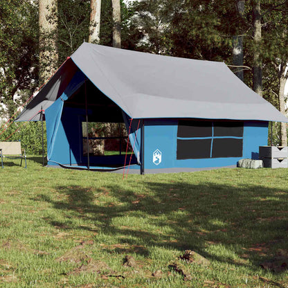 vidaXL Tente de camping 5 personnes bleu imperméable