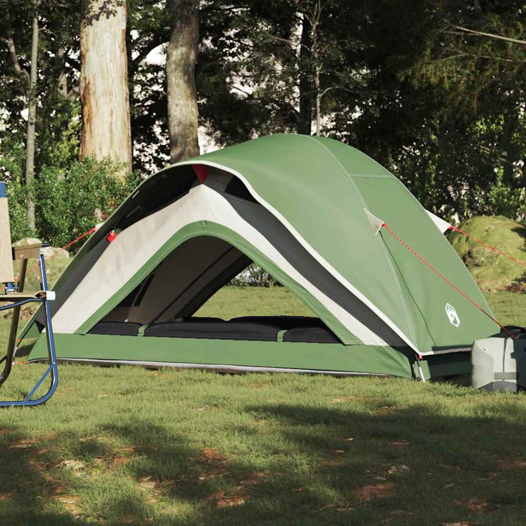 vidaXL Tente de camping 1 personne verte étanche
