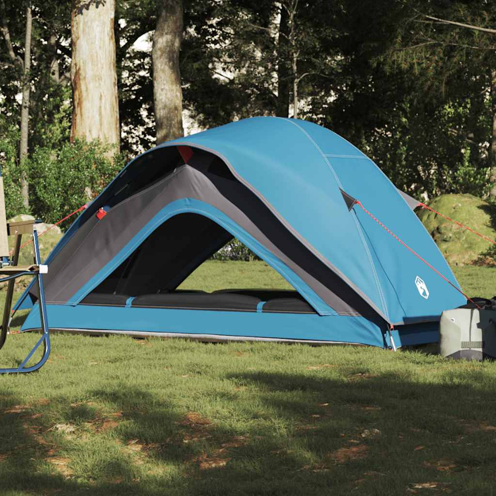 vidaXL Campingzelt 1 Person Blau Wasserfest