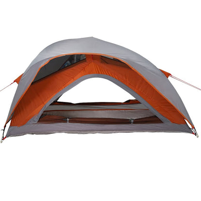 vidaXL Tente de camping 1 personne gris et orange imperméable