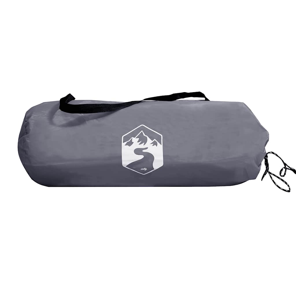 vidaXL Tente de camping 1 personne gris et orange imperméable