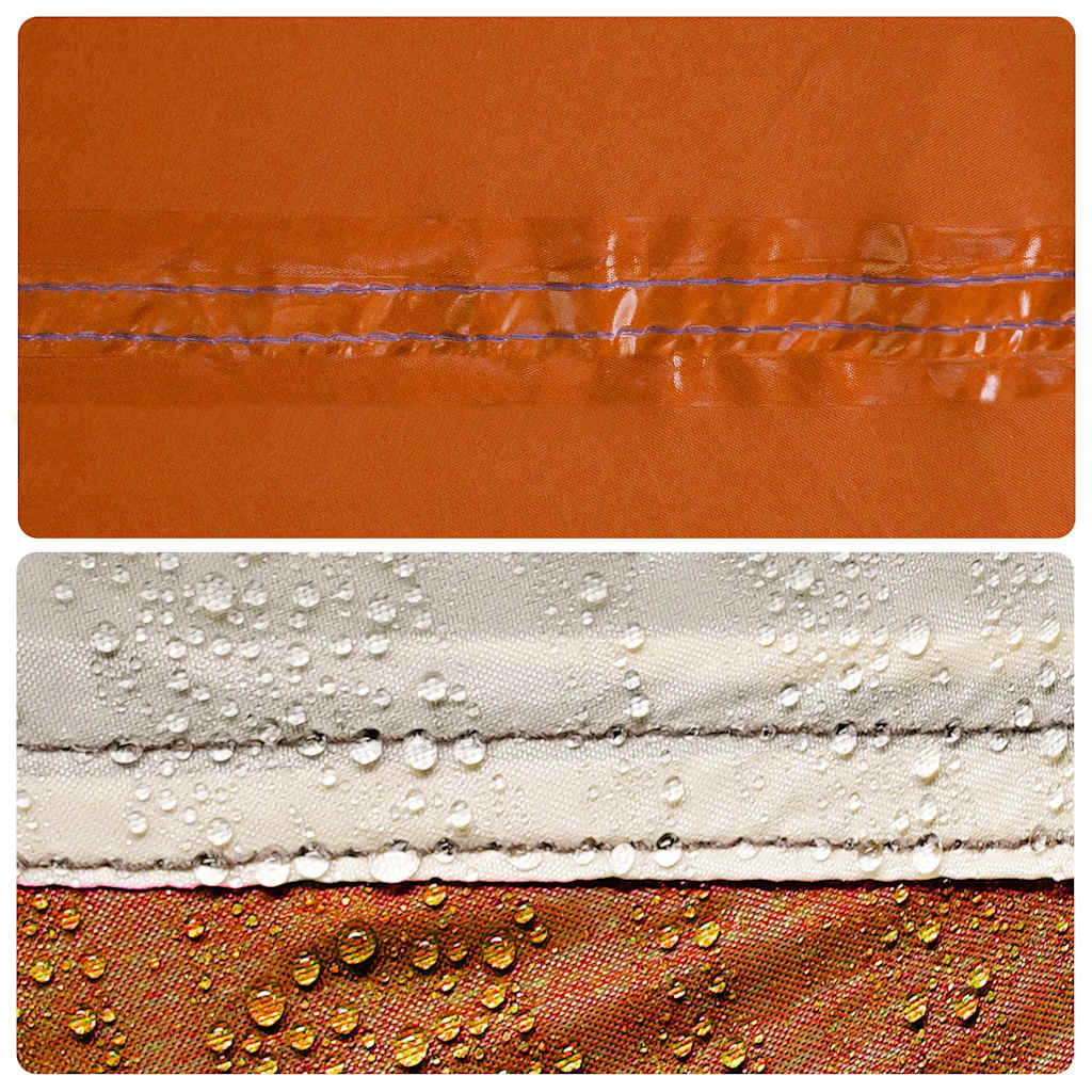 vidaXL Tente de camping 1 personne gris et orange imperméable