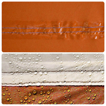 vidaXL Tente de camping 1 personne gris et orange imperméable