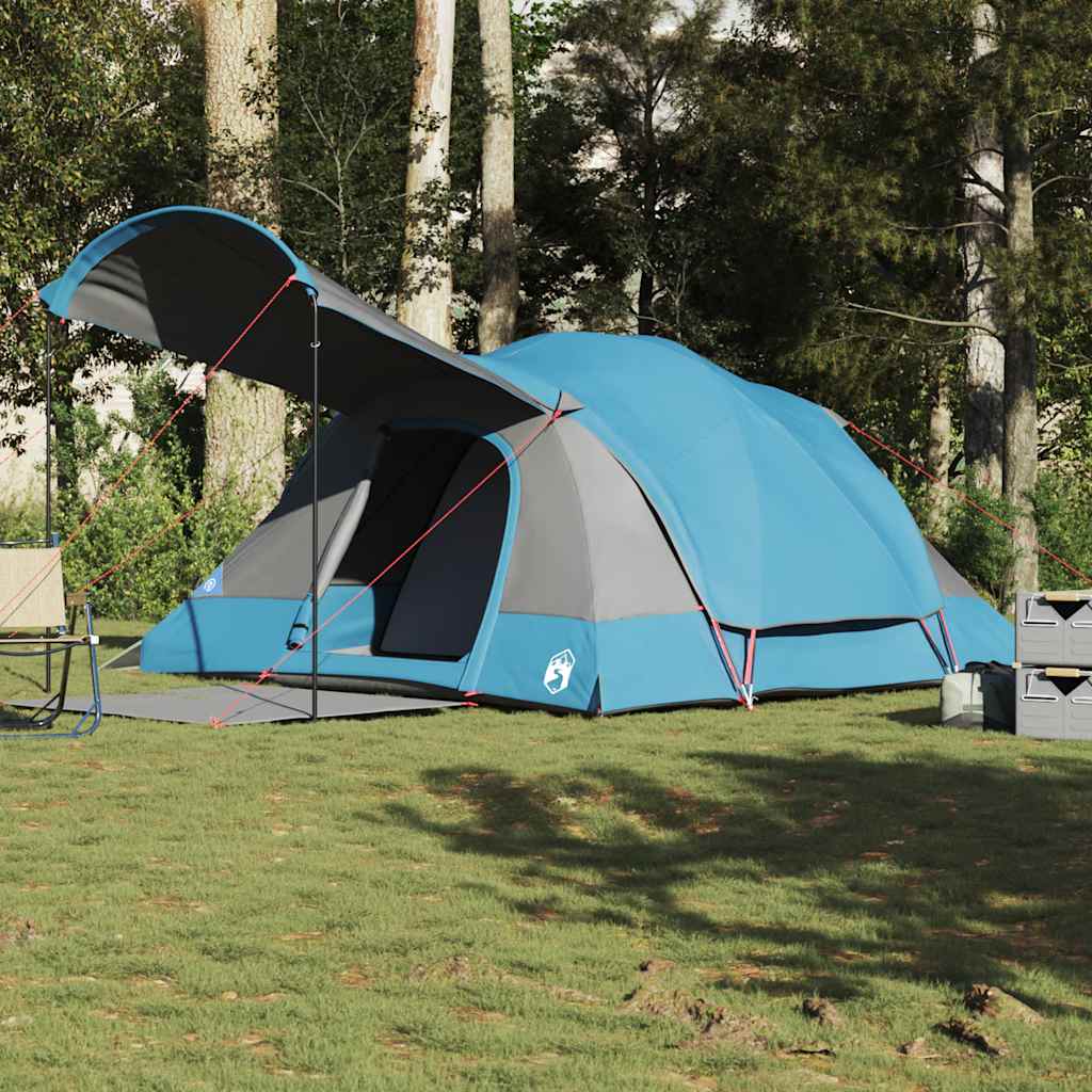 Tente tunnel familiale vidaXL 8 personnes bleue imperméable
