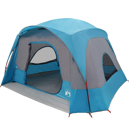 vidaXL Tente familiale pour 6 personnes bleu étanche