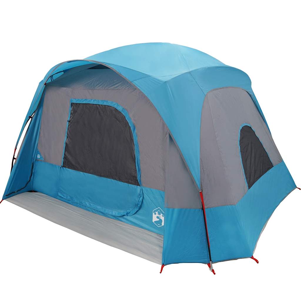 vidaXL Tente familiale pour 6 personnes bleu étanche