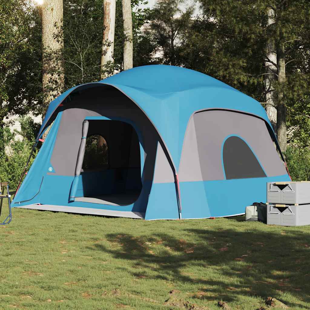 vidaXL Tente familiale pour 6 personnes bleu étanche
