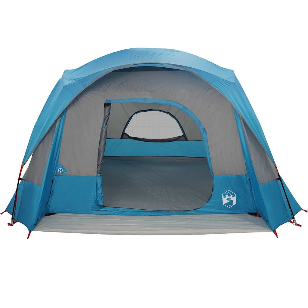 vidaXL Tente familiale pour 6 personnes bleu étanche