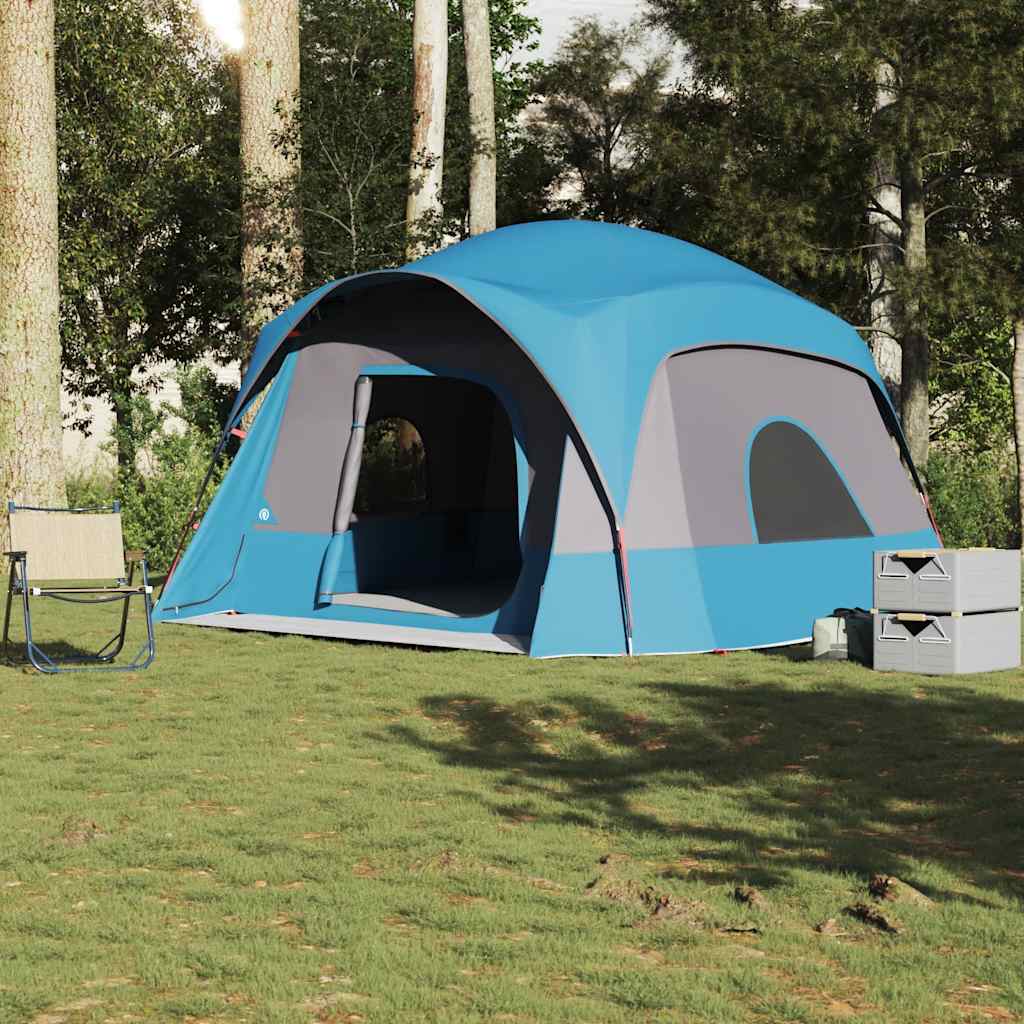 vidaXL Tente familiale pour 6 personnes bleu étanche
