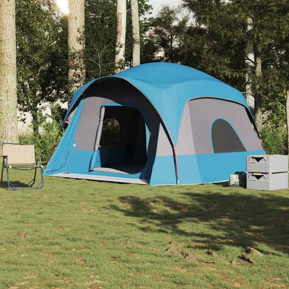 vidaXL Tente familiale pour 6 personnes bleu étanche