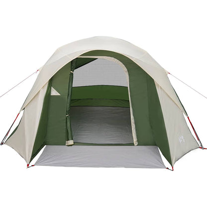 vidaXL Campingzelt 4 Personen Grün Wasserdicht