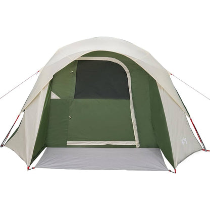 vidaXL Campingzelt 4 Personen Grün Wasserdicht