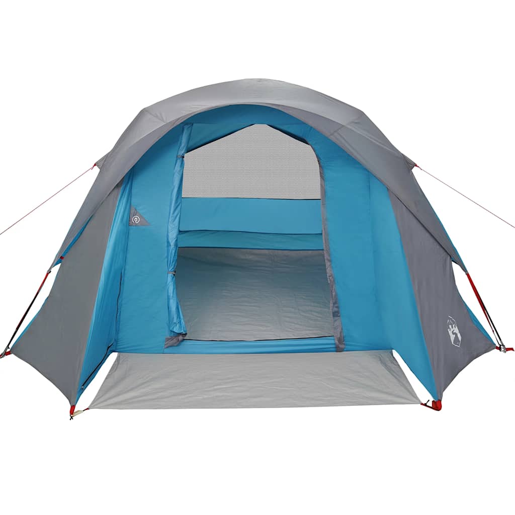 vidaXL Campingzelt 4 Personen Blau Wasserdicht