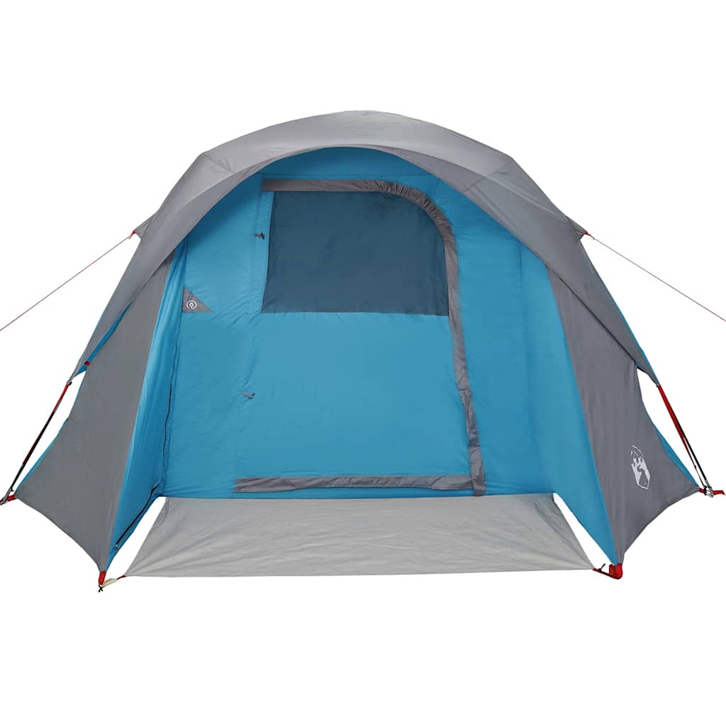 vidaXL Campingzelt 4 Personen Blau Wasserdicht