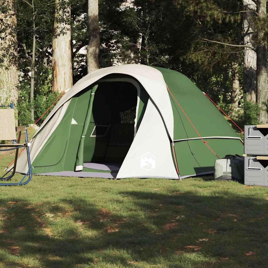 Tente familiale vidaXL 6 personnes verte imperméable