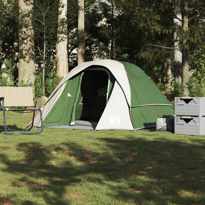 Tente familiale vidaXL 6 personnes verte imperméable