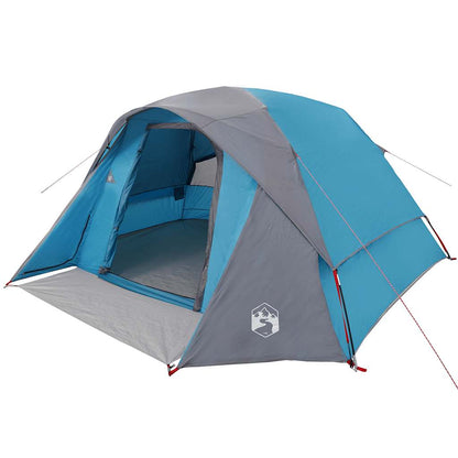 vidaXL Tente familiale 6 personnes bleue étanche