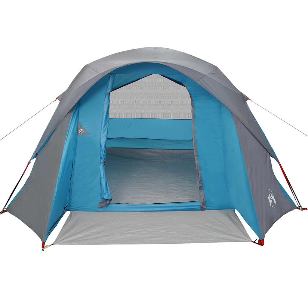 vidaXL Tente familiale 6 personnes bleue étanche