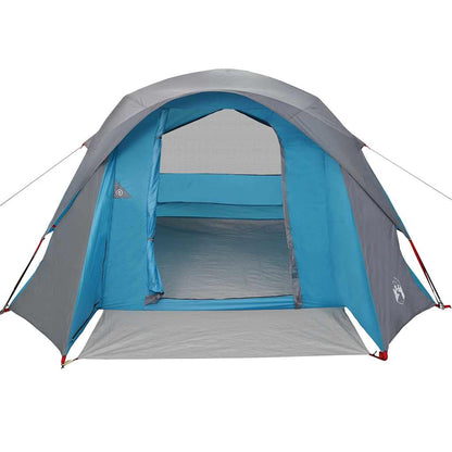 vidaXL Tente familiale 6 personnes bleue étanche