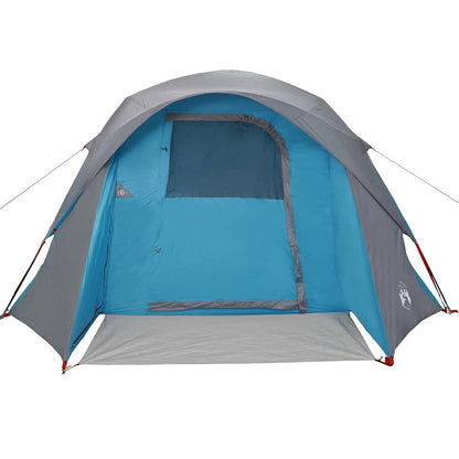 vidaXL Tente familiale 6 personnes bleue étanche
