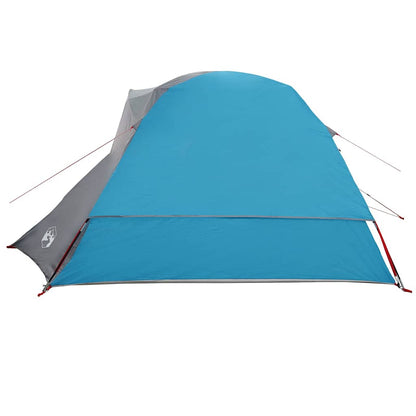 vidaXL Tente familiale 6 personnes bleue étanche