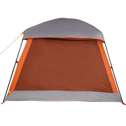 vidaXL Tente familiale pour 6 personnes Gris et orange Imperméable