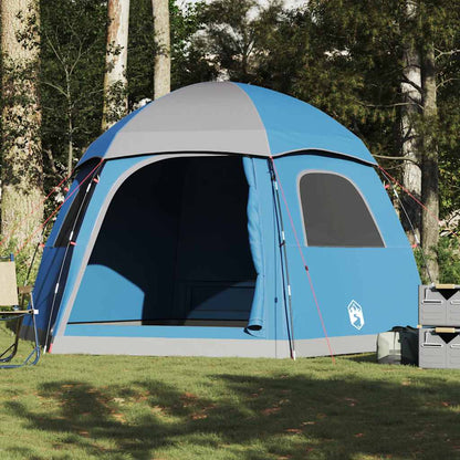 vidaXL Tente familiale igloo pour 6 personnes bleue imperméable