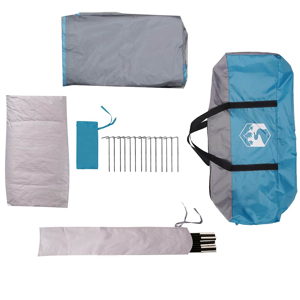 vidaXL Tente familiale igloo pour 6 personnes bleue imperméable