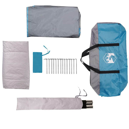vidaXL Tente familiale igloo pour 6 personnes bleue imperméable