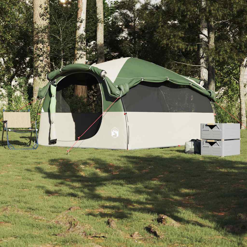 vidaXL Tente tunnel familiale 6 personnes Vert Imperméable