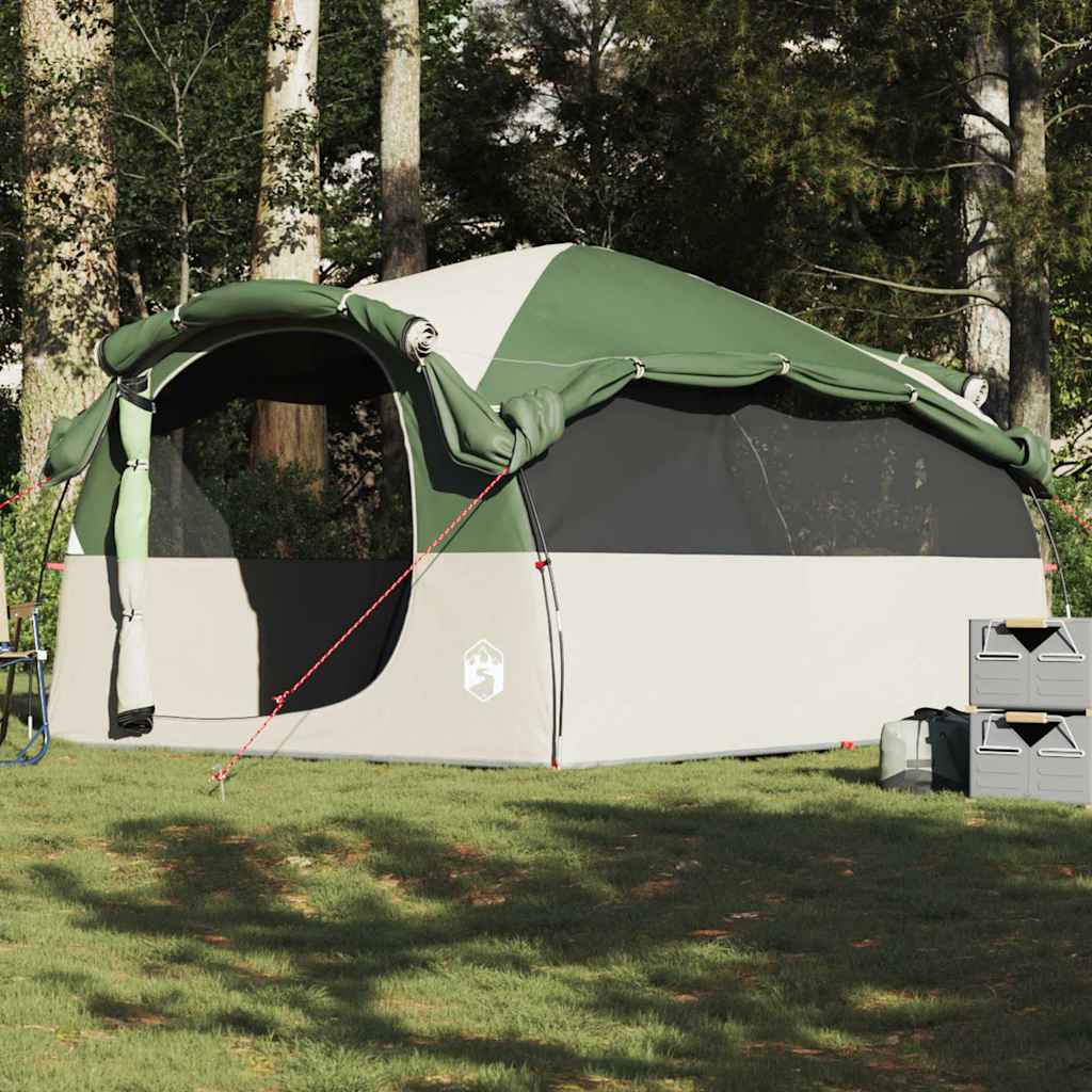 vidaXL Tente tunnel familiale 6 personnes Vert Imperméable