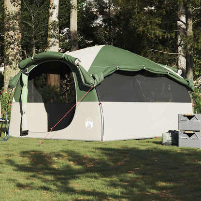 vidaXL Tente tunnel familiale 6 personnes Vert Imperméable