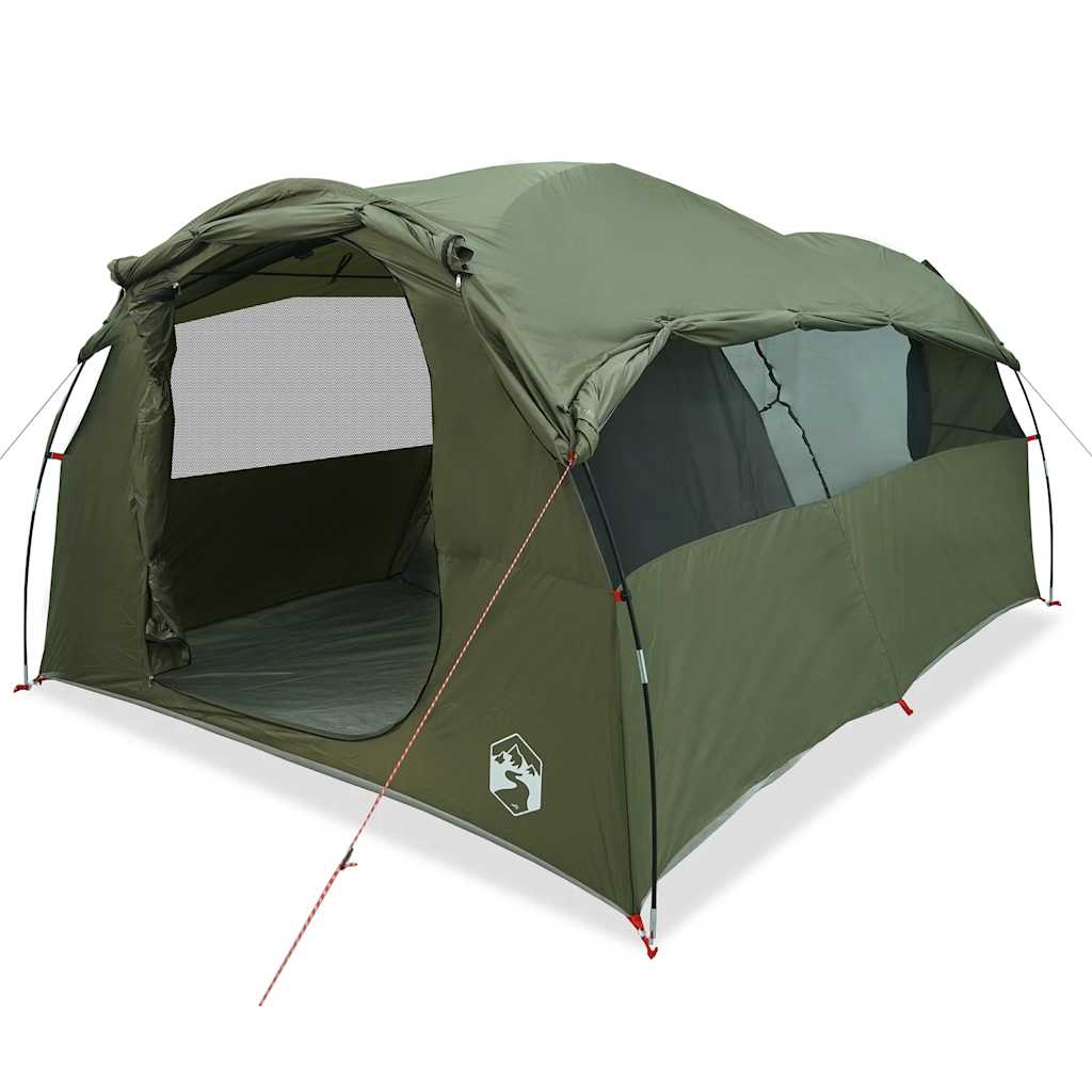 vidaXL Tente tunnel familiale 6 personnes Vert olive Imperméable