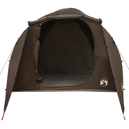 vidaXL Tente tunnel familiale 6 personnes marron imperméable