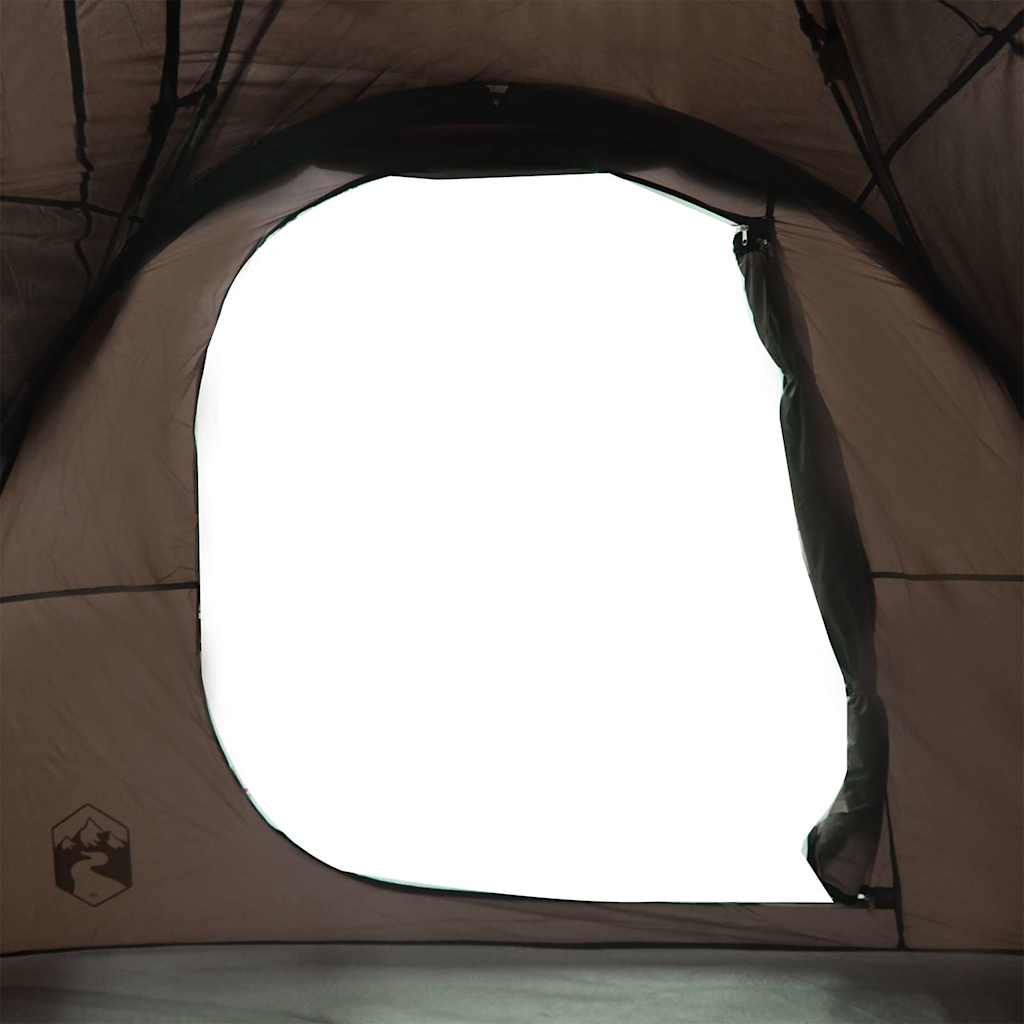 vidaXL Tente tunnel familiale 6 personnes marron imperméable