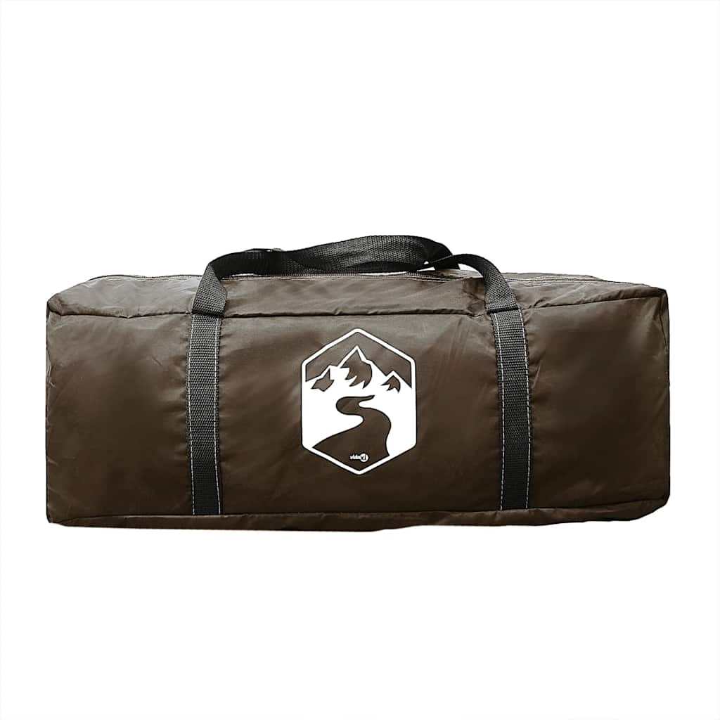 vidaXL Tente tunnel familiale 6 personnes marron imperméable